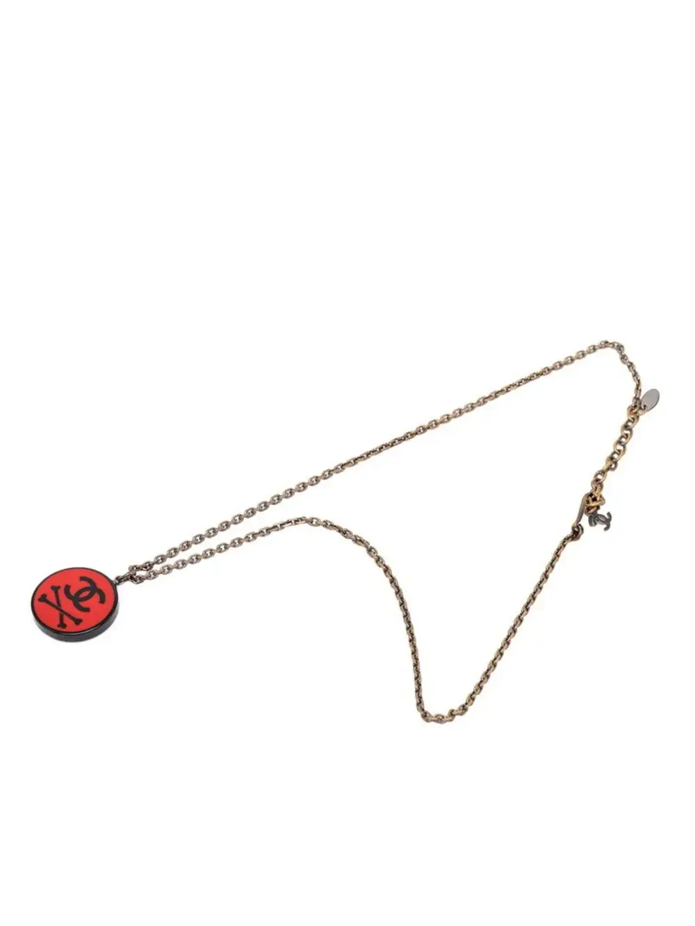 Chanel Cc Logo Chain Pendant Necklace #287787C71B